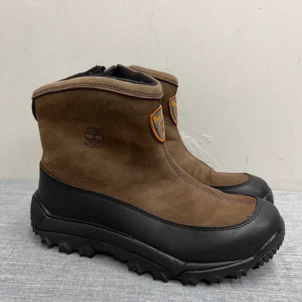 Timberland Waterproof Winter Boots Kids 6M Brown Leather Thermolite V93